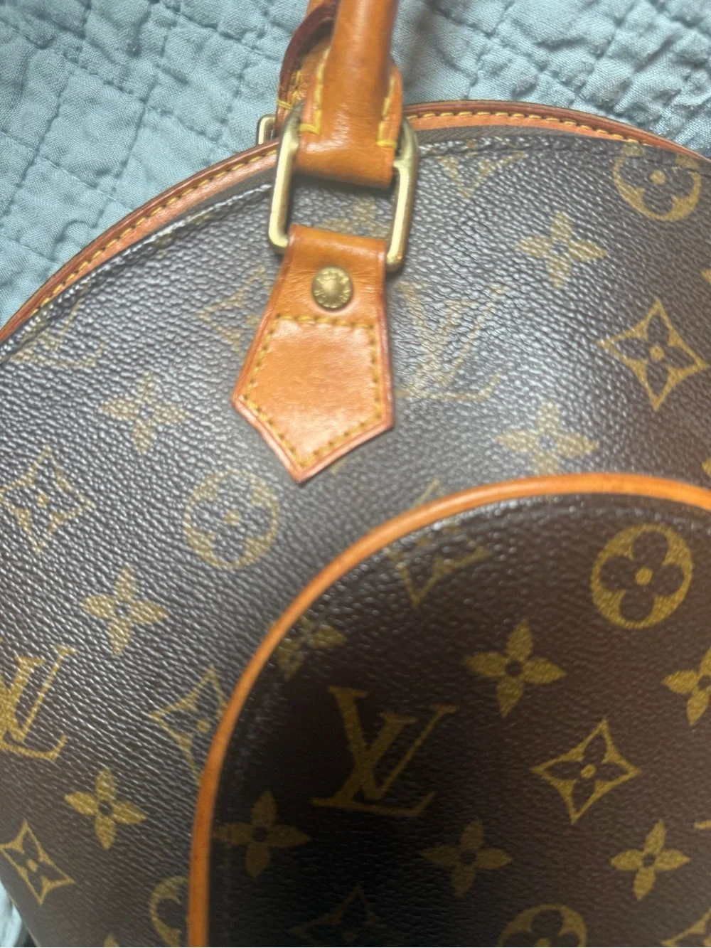 Authentic Louis Vuitton Brown Monogram Canvas Ellipse PM bag